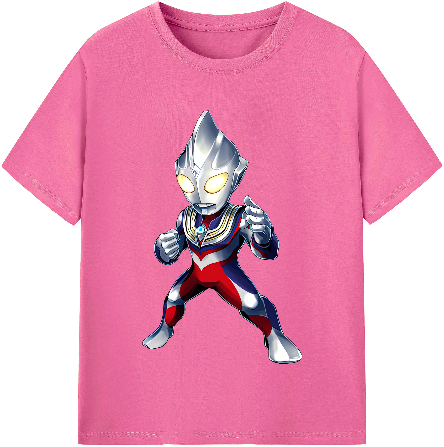 （画像用） ウルトラマン Ultraman レディースカジュアルプリントTシャツ（綿100％）